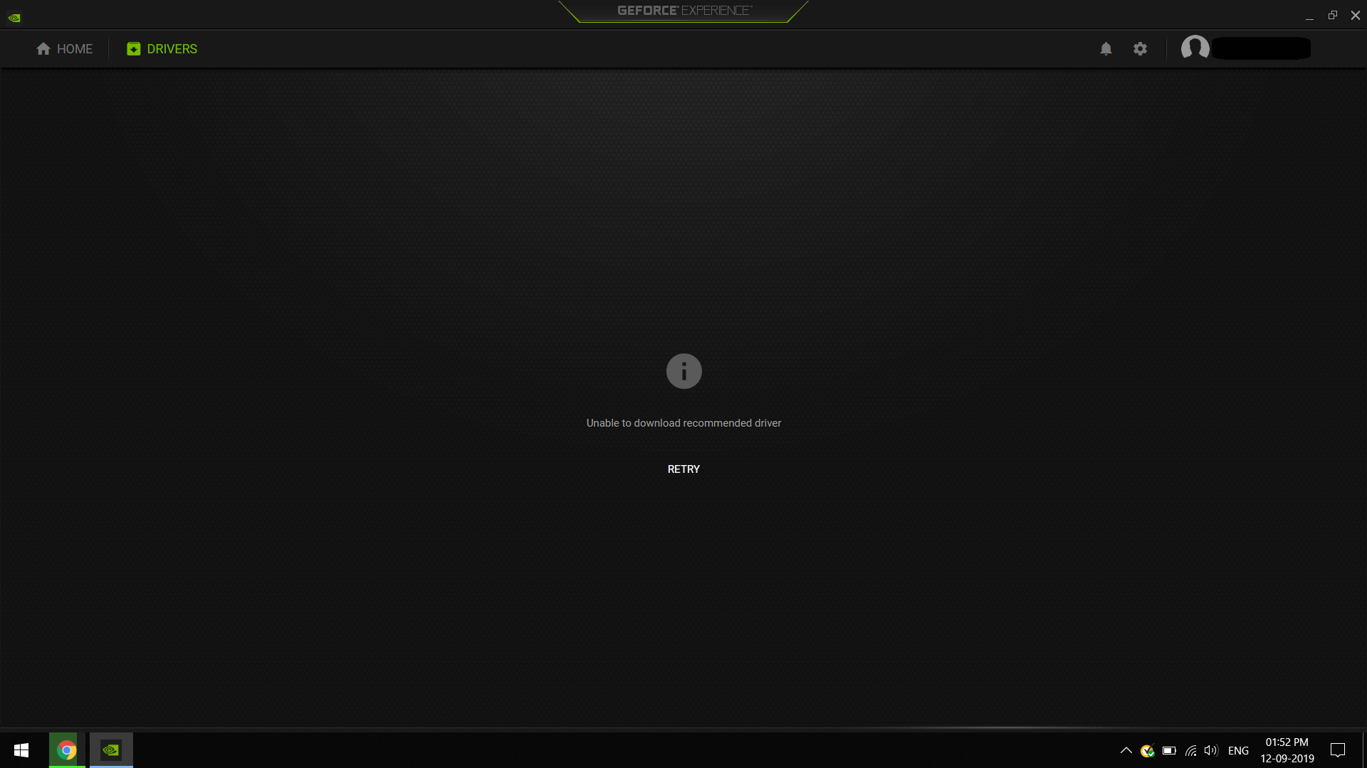 Geforce Experience Unable To Download Recommended Driver