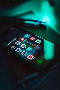 Person using payment app on phone